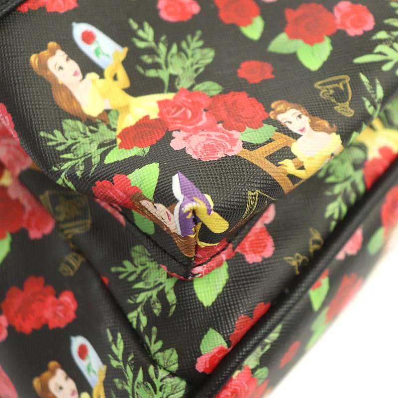 Rare Loungefly Disney Beauty and the Beast Rucksack Daypack Multicolor Used in J