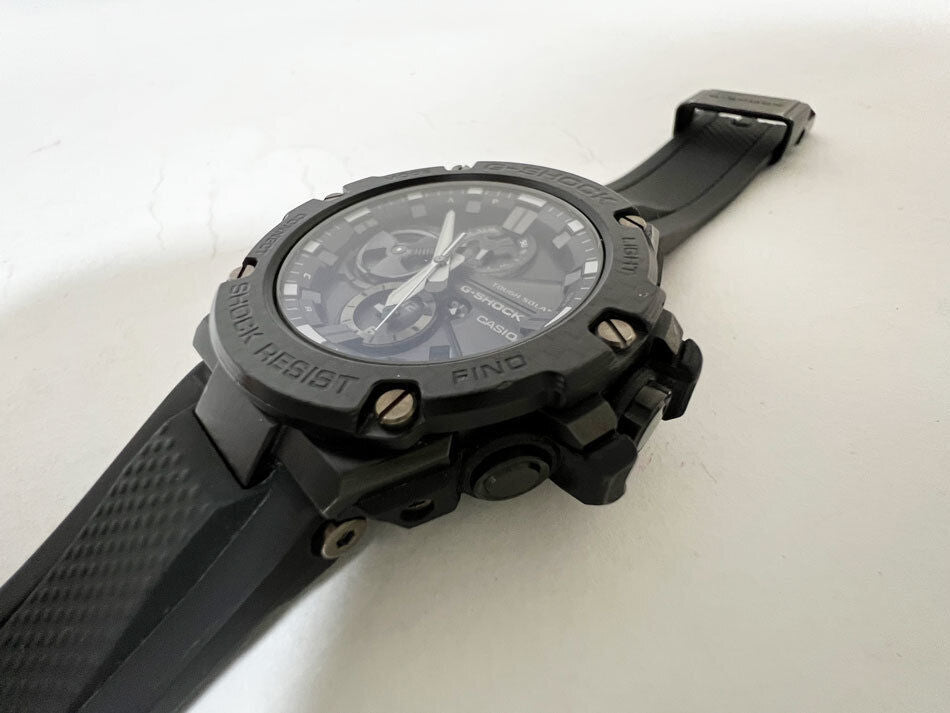 Casio Watch G Steel Bluetooth Men's Tough Solar GST-B100X-1AJF Used