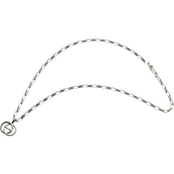 Gucci Necklace features Gucci's G-stacked motif 295710-J8400/81 New From Japan