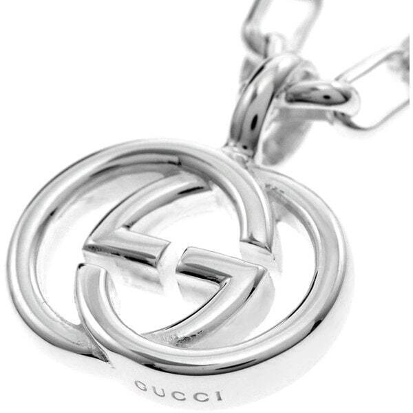 Gucci Necklace features Gucci's G-stacked motif 295710-J8400/81 New From Japan
