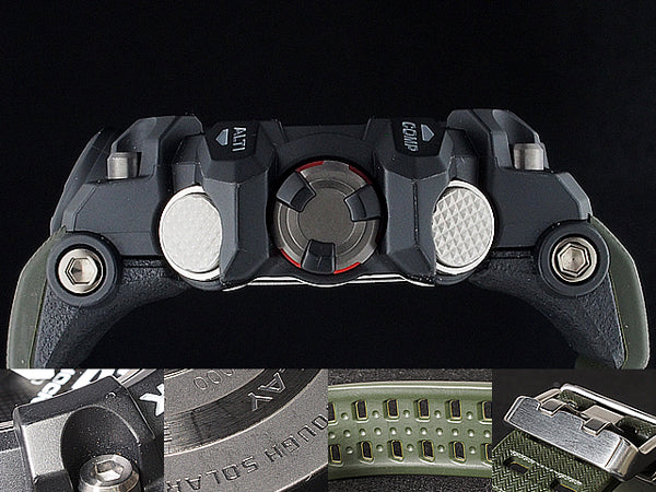 Casio Watch G-Shock Mudmaster Radio Wave Solar GWG-1000-1A3JF Used in Japan