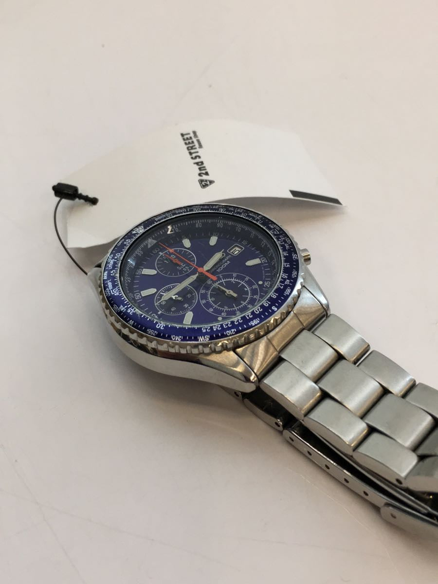 Seiko Watch Quartz BLUE 7T92-0CF0 Used in Japan