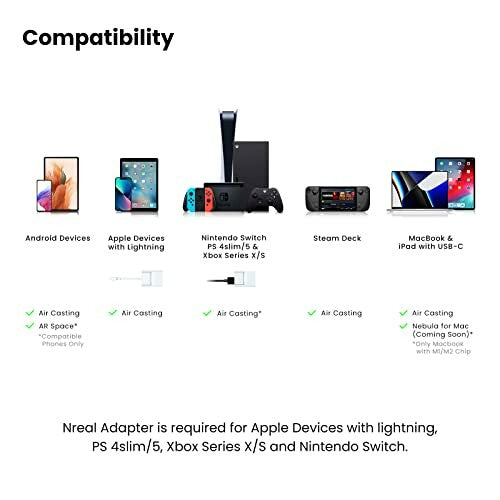 XREAL Air (product name: Nreal Air) AR Glasses Smart Glasses New From Japan