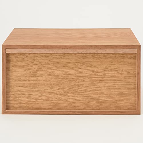 MUJI Stacking Chest Half 1 Drawer Oak Veneer New From Japan