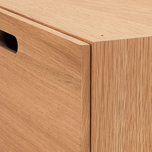 MUJI Stacking Chest Half 1 Drawer Oak Veneer New From Japan