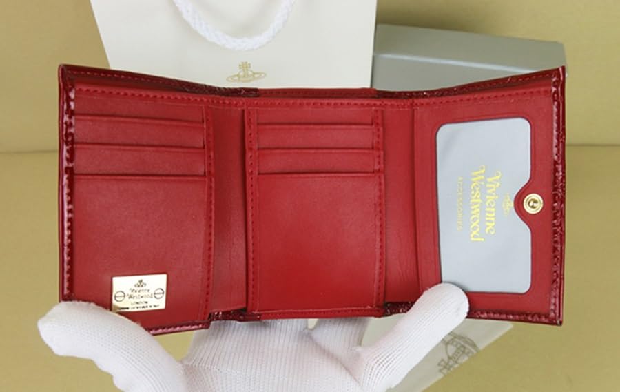 DIQUE Women's Bifold Wallet Popular Clasp Wallet Women's 13VV110 (Red) New