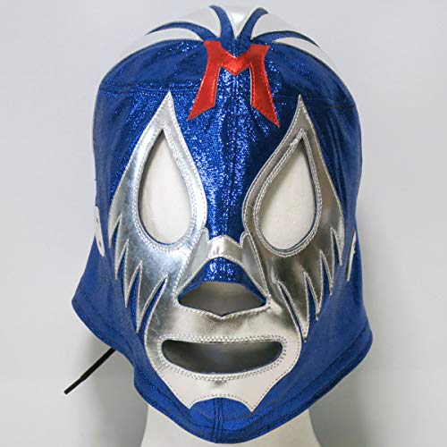 Pro Wrestling Mask Masked Noble Mil Mascaras Match Mask Blue Trade Lucha Libre