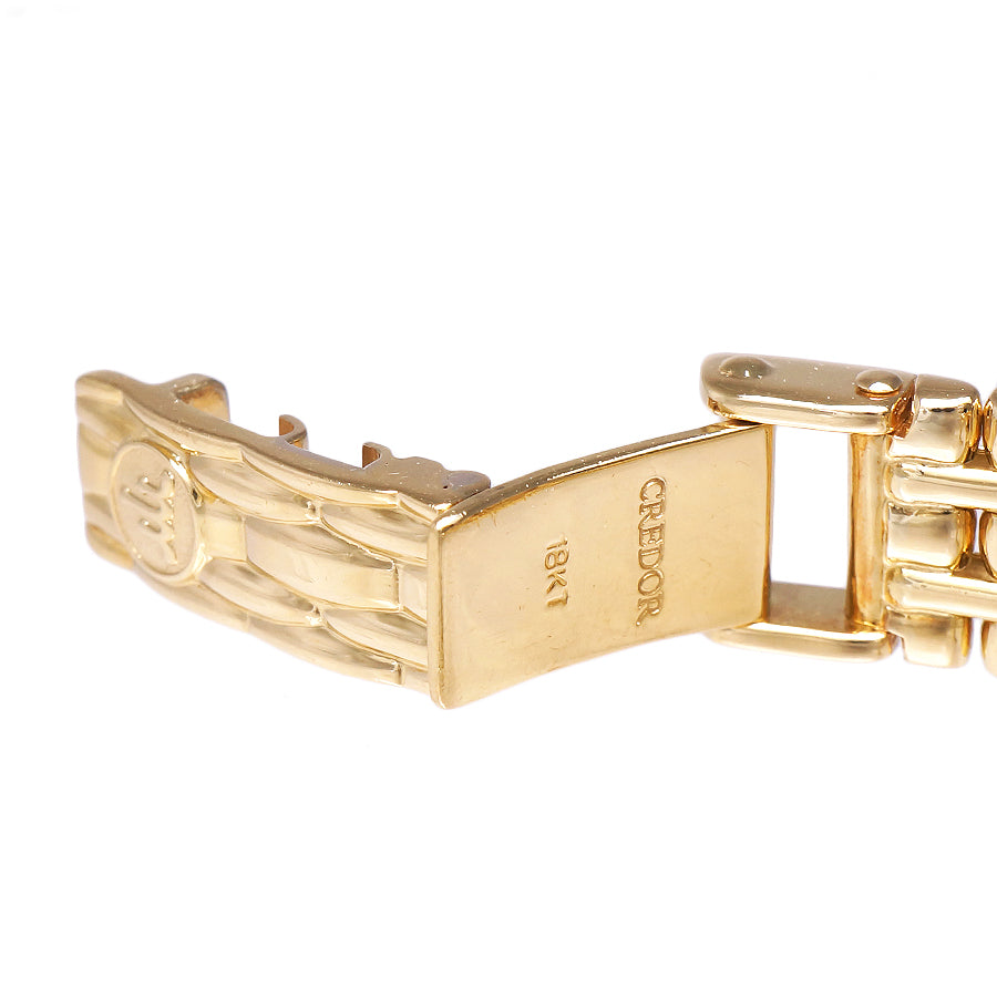 Near Mint Seiko ladies watch Credor K18YG 18KT solid gold 37.5g quartz white dia