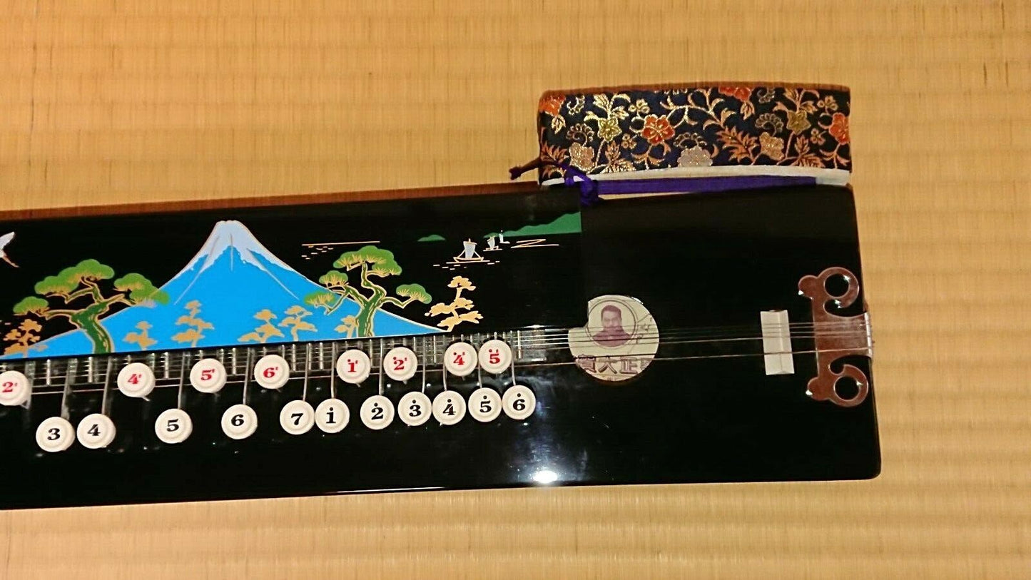 Japan peacock harp taisho koto ( goto ) musical instrument Near Mint Masao Koga