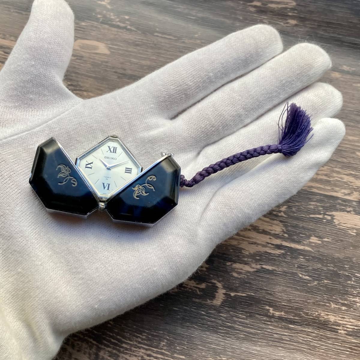 Rare Seiko Momotaro Vintage Pocket Watch Manual Winding Used in Japan