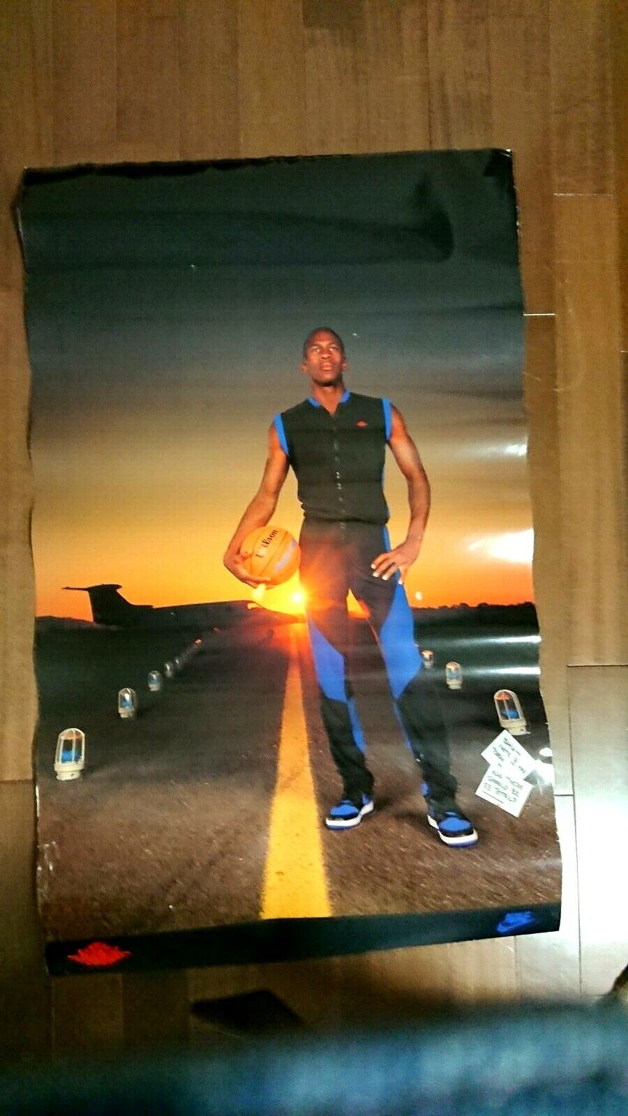 Very Rare Poster showing Michael Jordan wearing the Air Jordan 1 NIKE From JAPAN