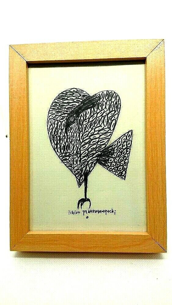 Art Ichiro Yamaguchi DM Card Framed From Japan