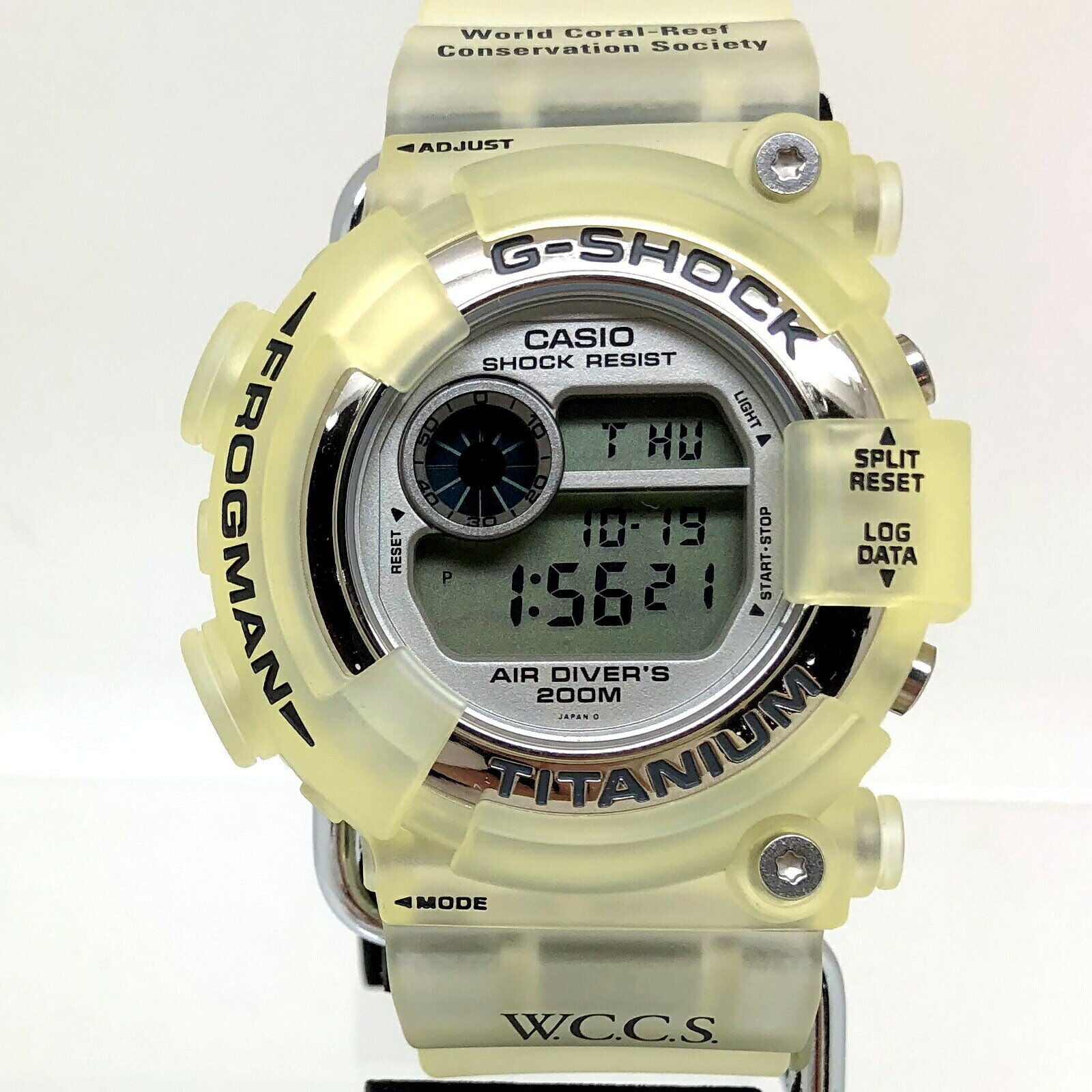 Casio Watch G-SHOCK FROGMAN WCCS Triple Manta DW-8201WC-8T Used in Jap –  The Japan Pride