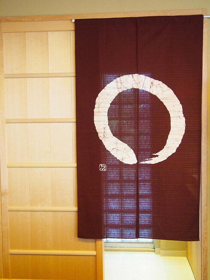Japanese Noren curtain Roketsuzome which is rare in Kyoto Japan Free Shipping