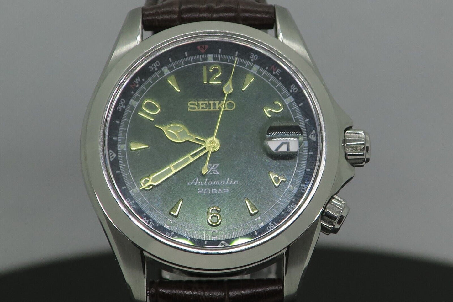 Near Mint Seiko Men's Watch Prospex Alpinist SBDC091 Green Dial Used in Japan