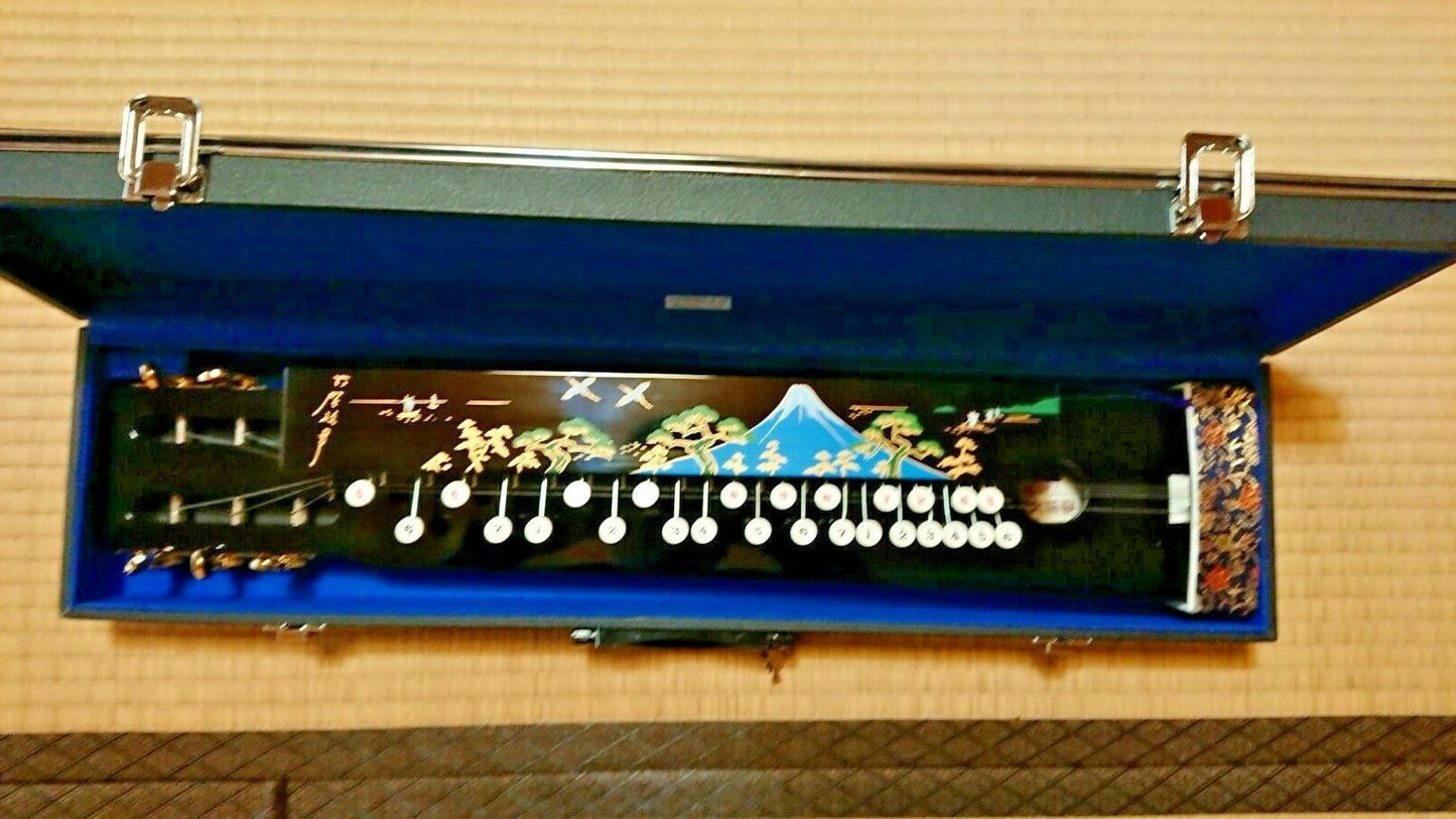 Japan peacock harp taishokoto ( goto ) musical instrument Near Mint Masao Koga