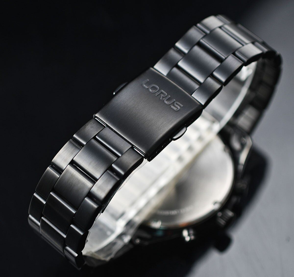 Mint Seiko LORUS Military Whole Body Black Matte Black Chronograph Used in Japa