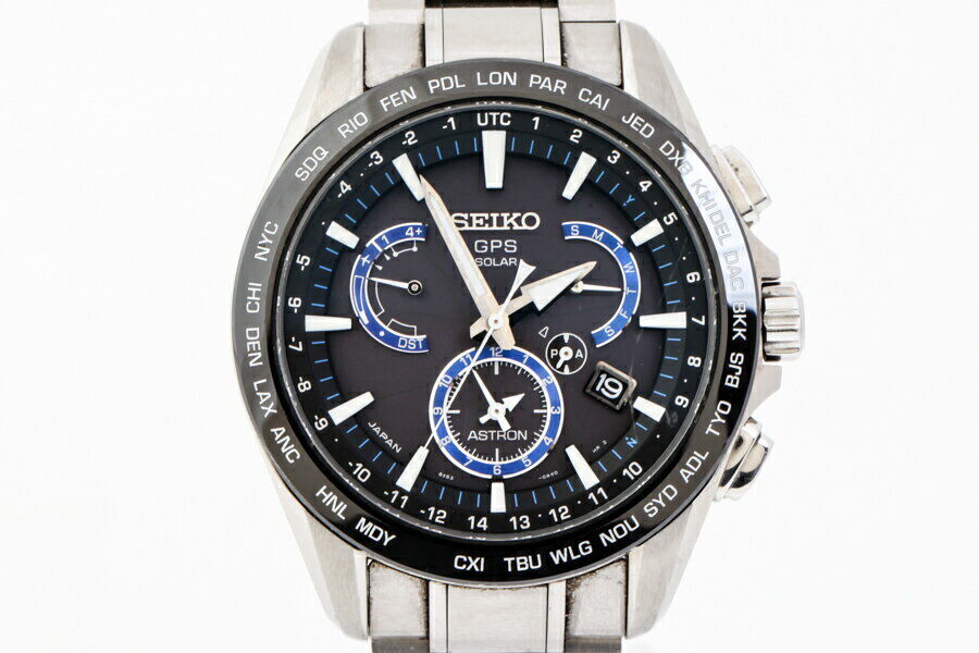 Seiko Astron watch chronograph 8X53 0AD0 2 GPS radio solar men s w