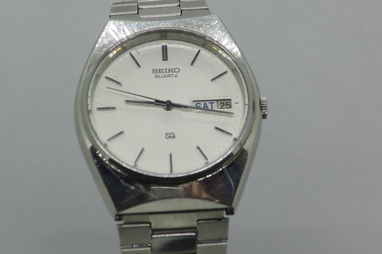 Vintage Rare Seiko Watch Type-II 7123-7080 Quartz Mens Used in Japan