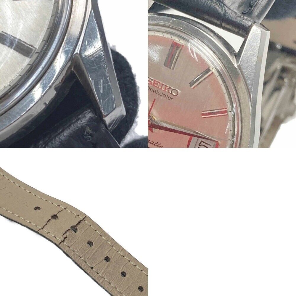 Vintage Seiko matic men's watch week data 6218-8971 self-winding Used in Japan