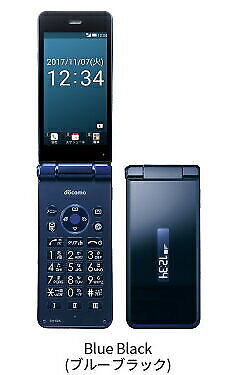 Docomo SHARP AQUOS Mobile SH-02K Blue Black SIM unlocke Used Docomo SHARP AQUOS Mobile SH-02K Blue Black SIM unlocke Used