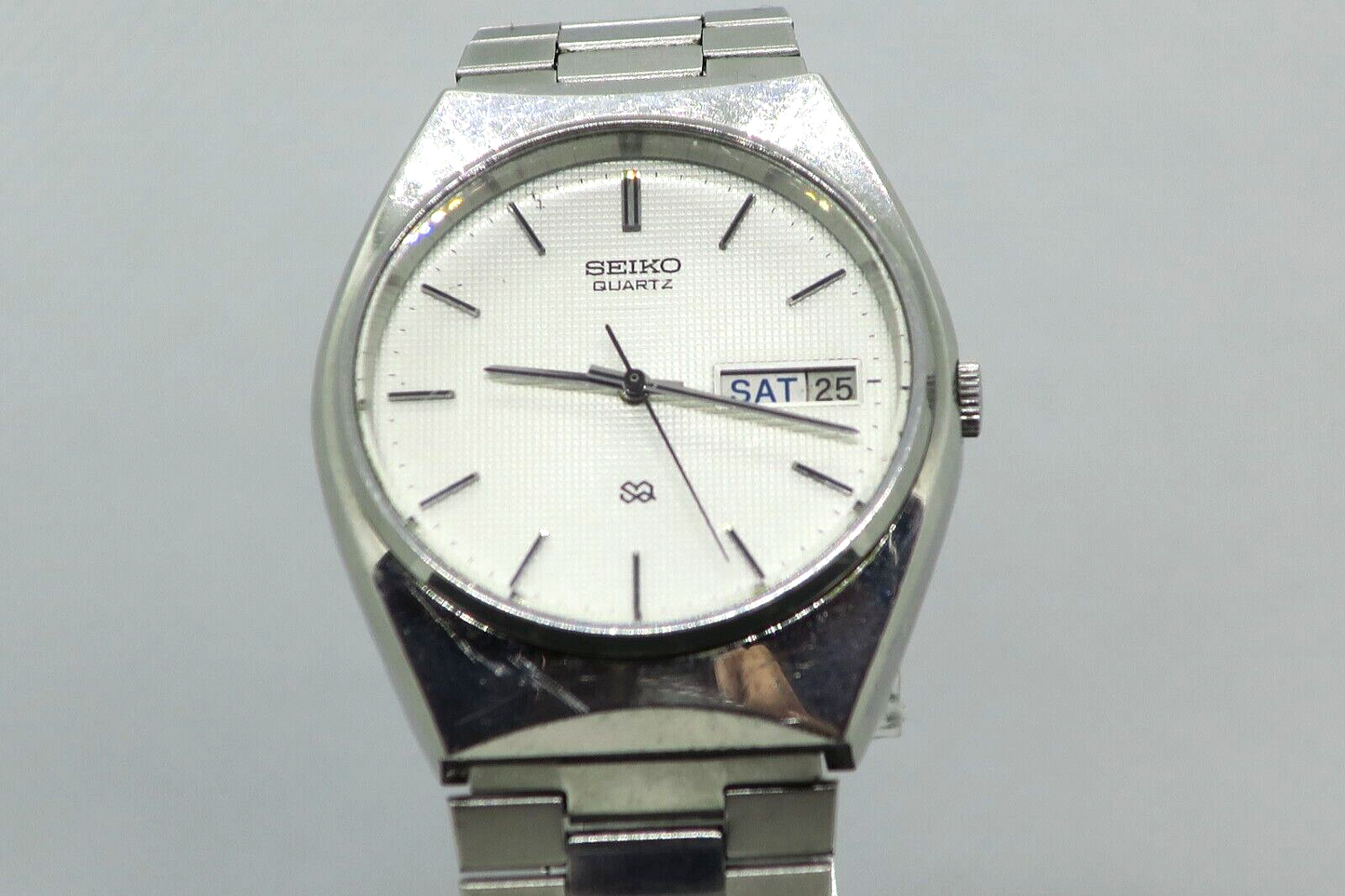 Vintage Rare Seiko Watch Type-II 7123-7080 Quartz Mens Used in Japan