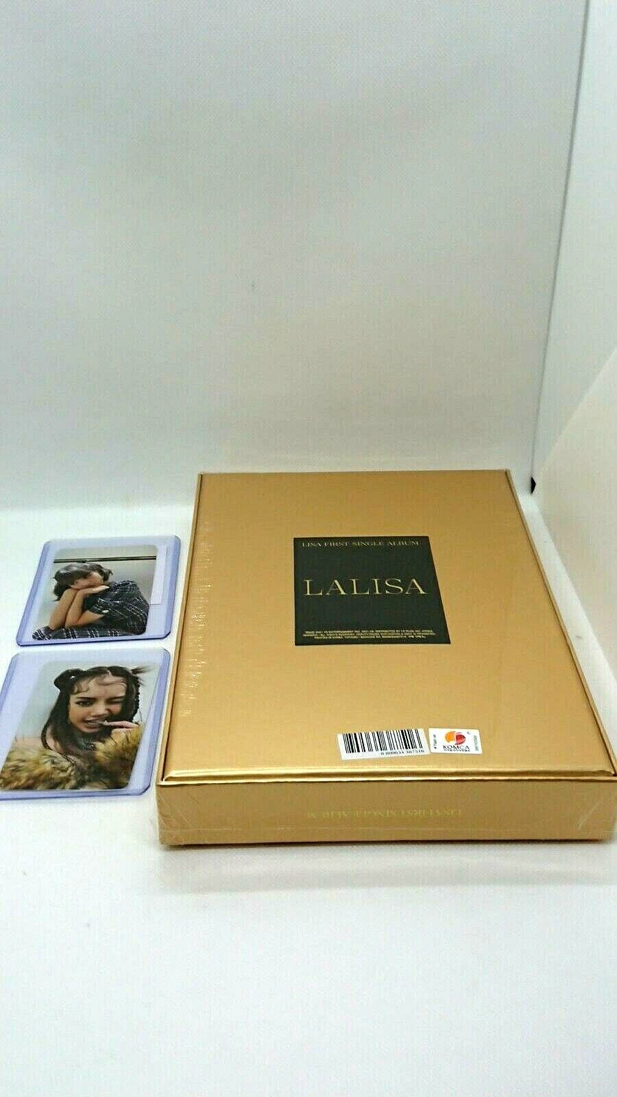 Mint BlACK PINK Lisa La Lisa 1st Single CD Gold ver w/2 phot cards From Japan