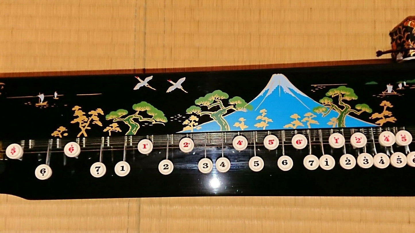 Japan peacock harp taisho koto ( goto ) musical instrument Near Mint Masao Koga