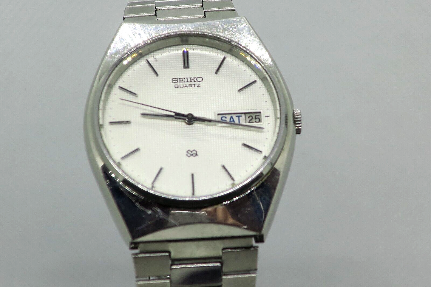 Vintage Rare Seiko Watch Type-II 7123-7080 Quartz Mens Used in Japan