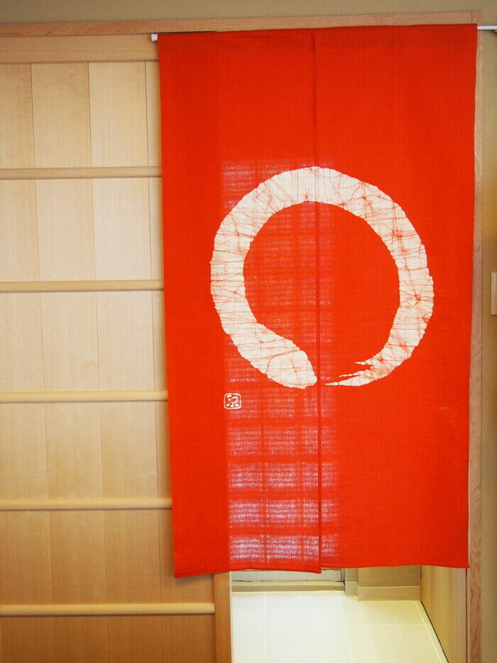 Japanese Noren curtain Roketsuzome which is rare in Kyoto Japan Free Shipping