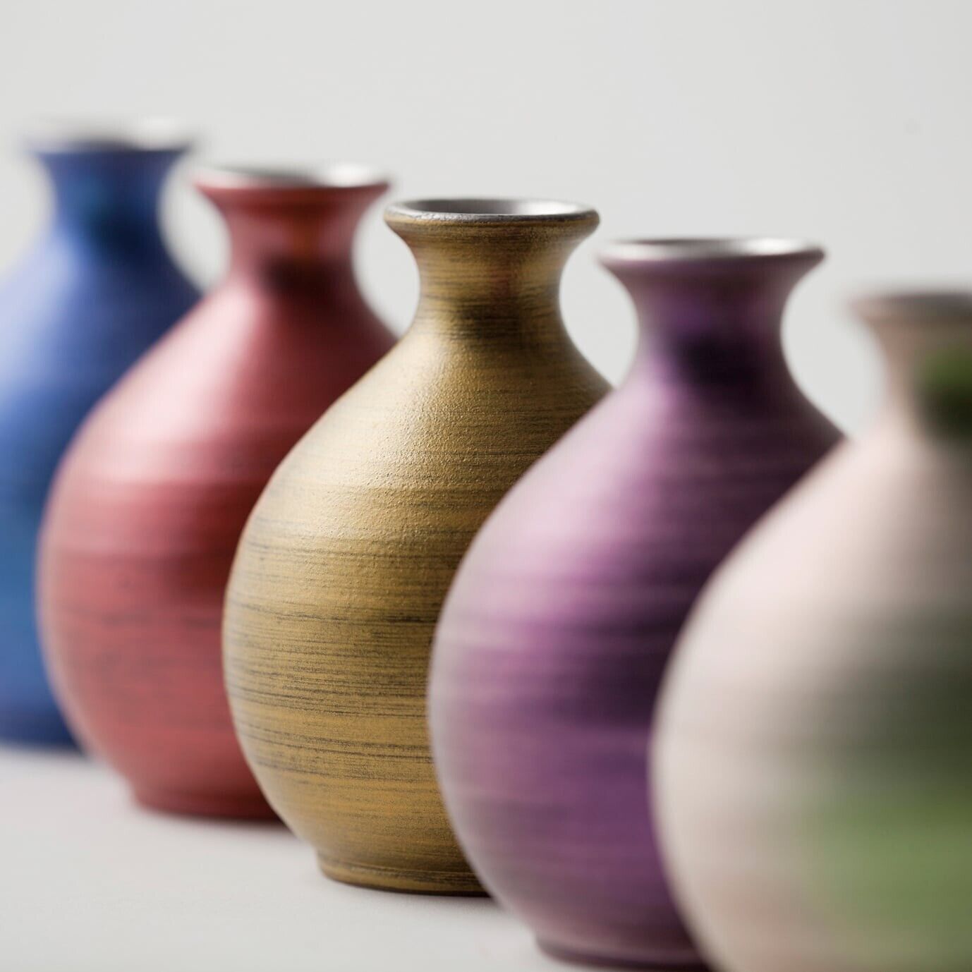 Rare Tokkuri (purple) and sake cup (purple) Made in ARITA Japan