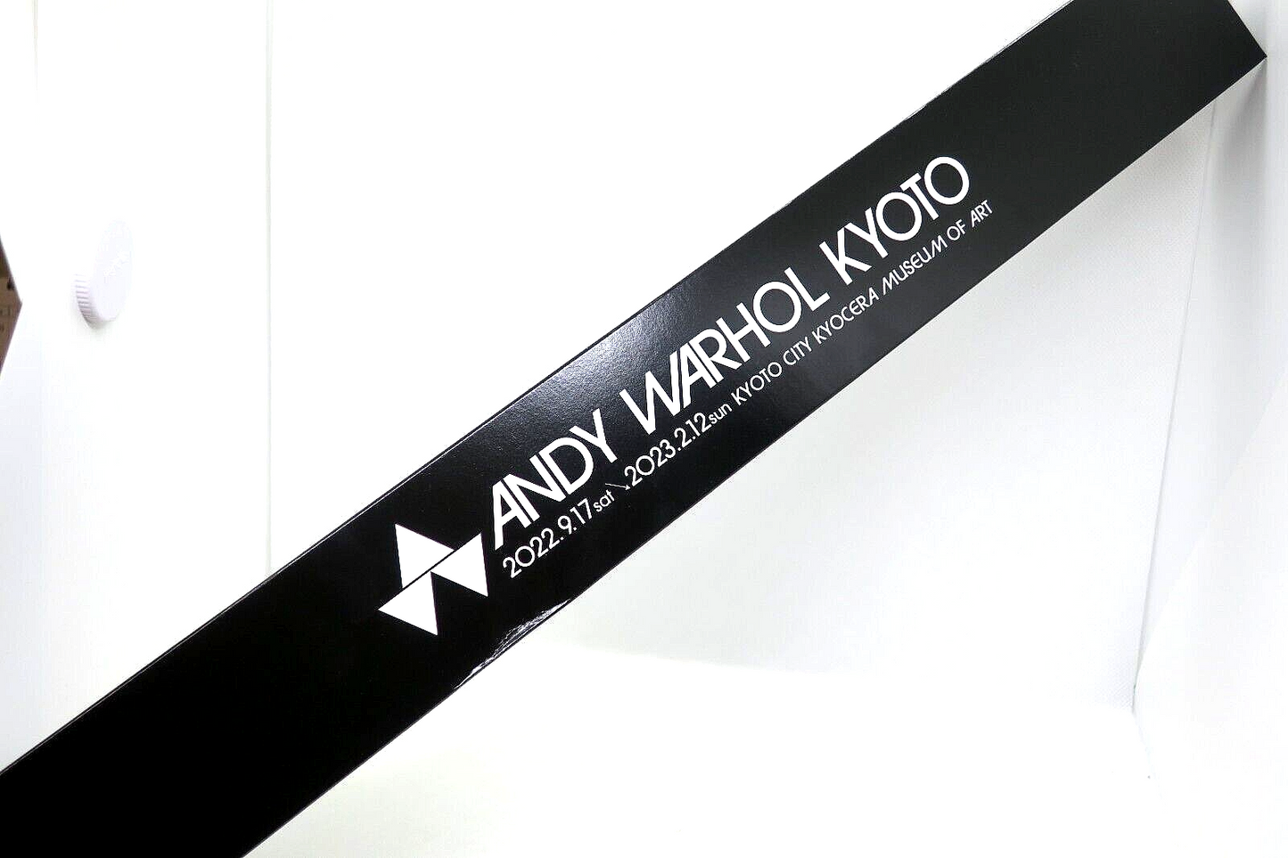 Rare ANDY WARHOL KYOTO Exhibition Official Poster B2 Wig From Kyoto Japan