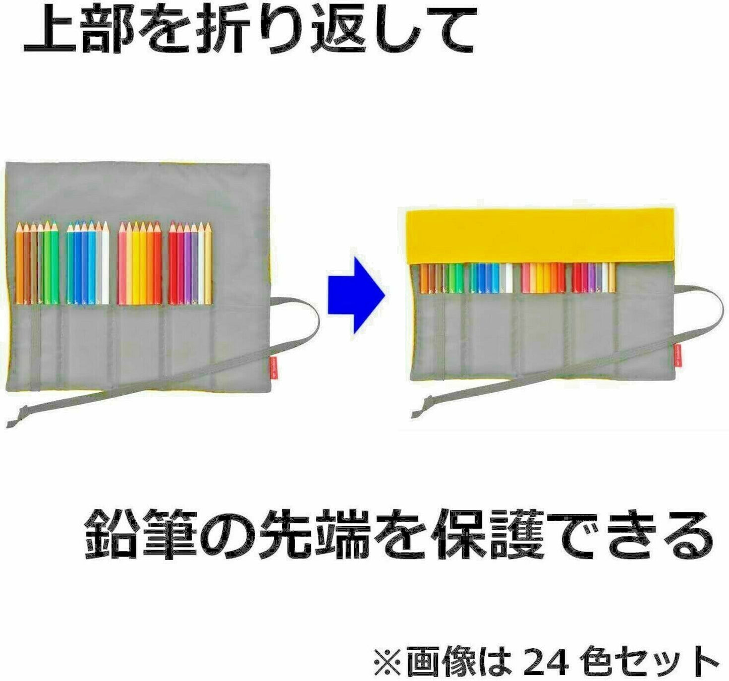 Tombow Pencil colored pencils 36 color roll case with mini sharpener From JAPAN