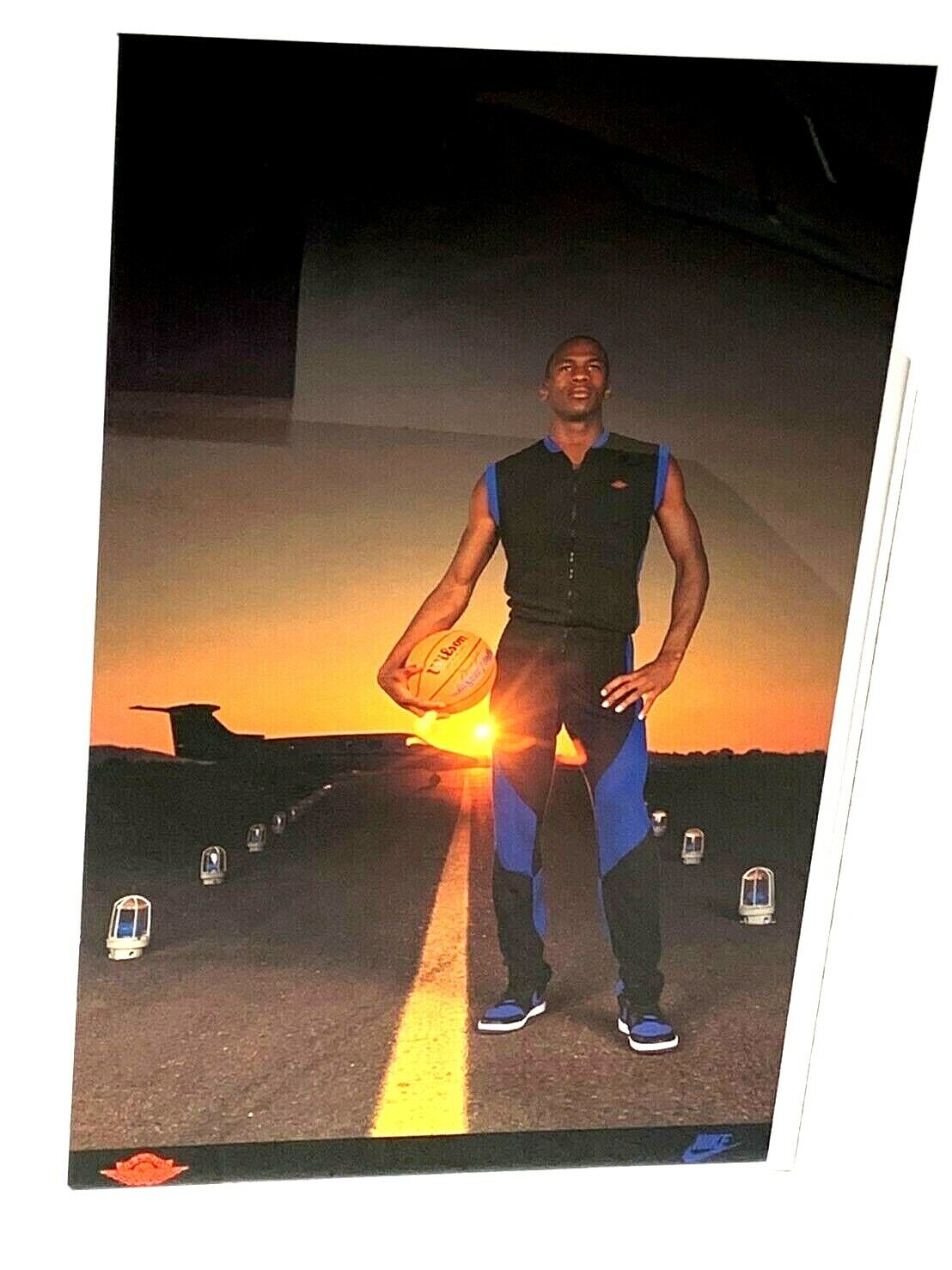 Very Rare Poster showing Michael Jordan wearing the Air Jordan 1 NIKE From JAPAN