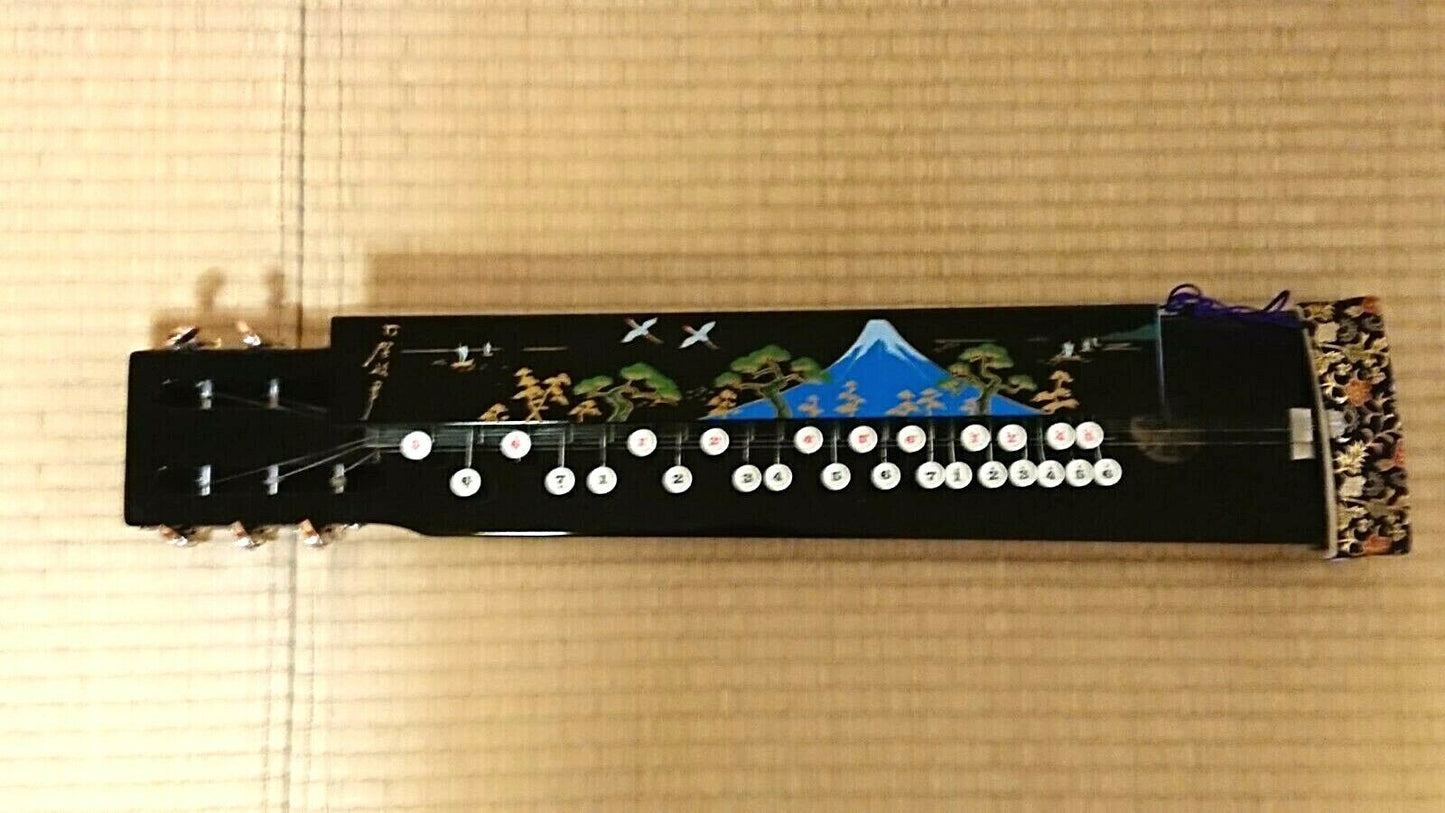 Japan peacock harp taisho koto ( goto ) musical instrument Near Mint Masao Koga
