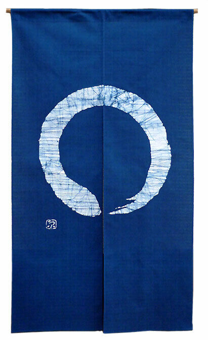Japanese Noren curtain Roketsuzome which is rare in Kyoto Japan Free Shipping