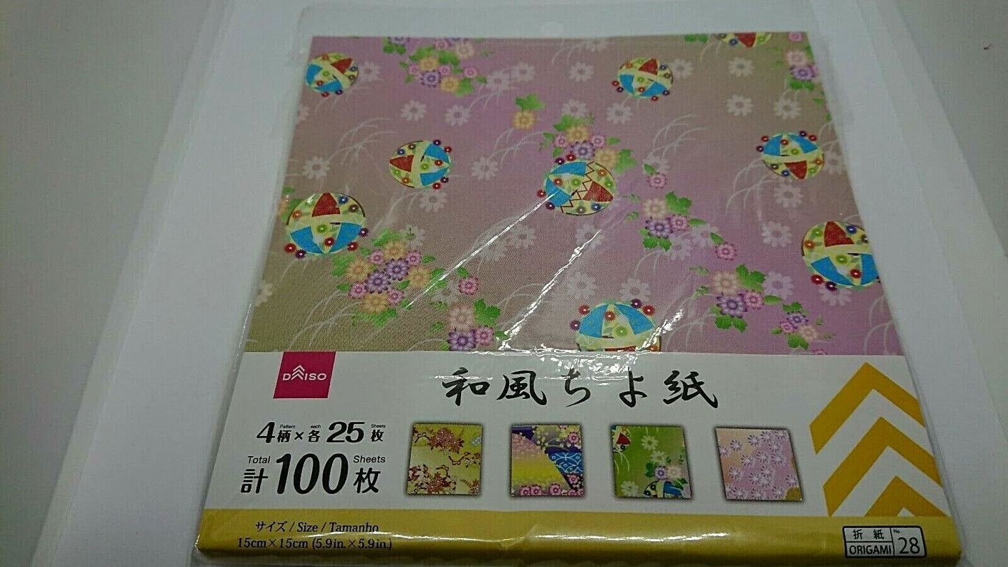 DAISO different sheets Japanese Chiyogami Origami Paper 15cm 320 sheets F/S