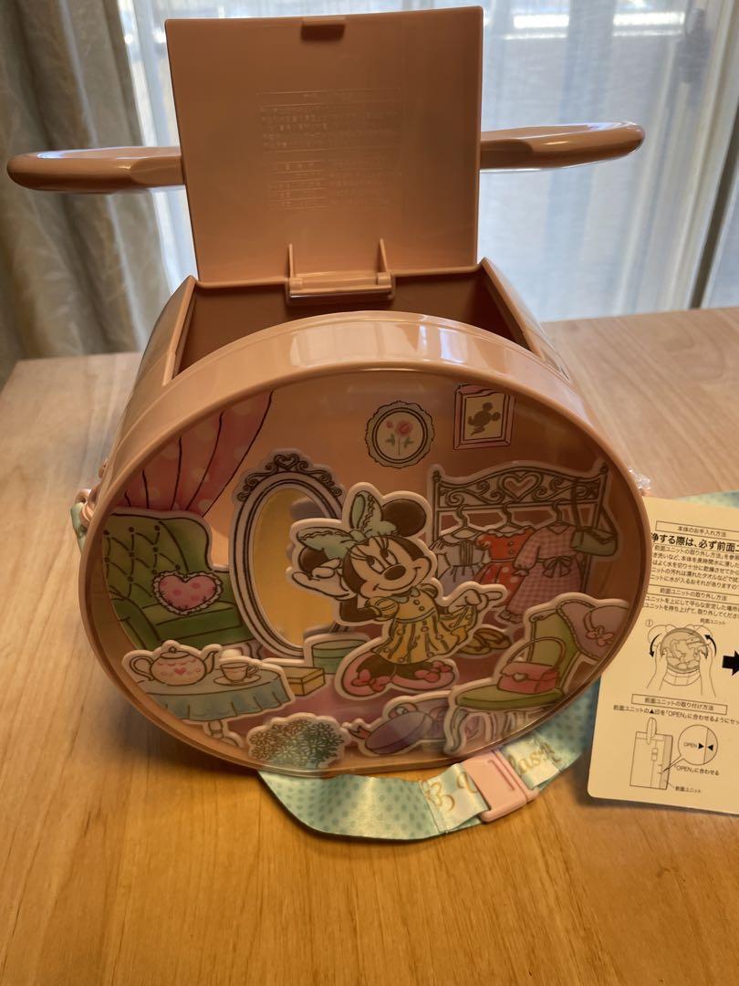 Rare Tokyo Disneyland Popcorn Bucket 40th Anniversary Minnie Mouse Used in Japan