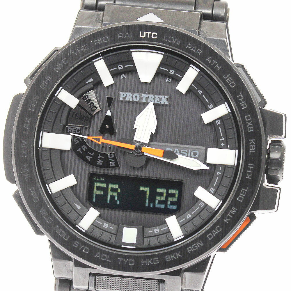 Casio Watch Protrek Manaslu PRX-8000 YT-1JF Solar Radio Used in