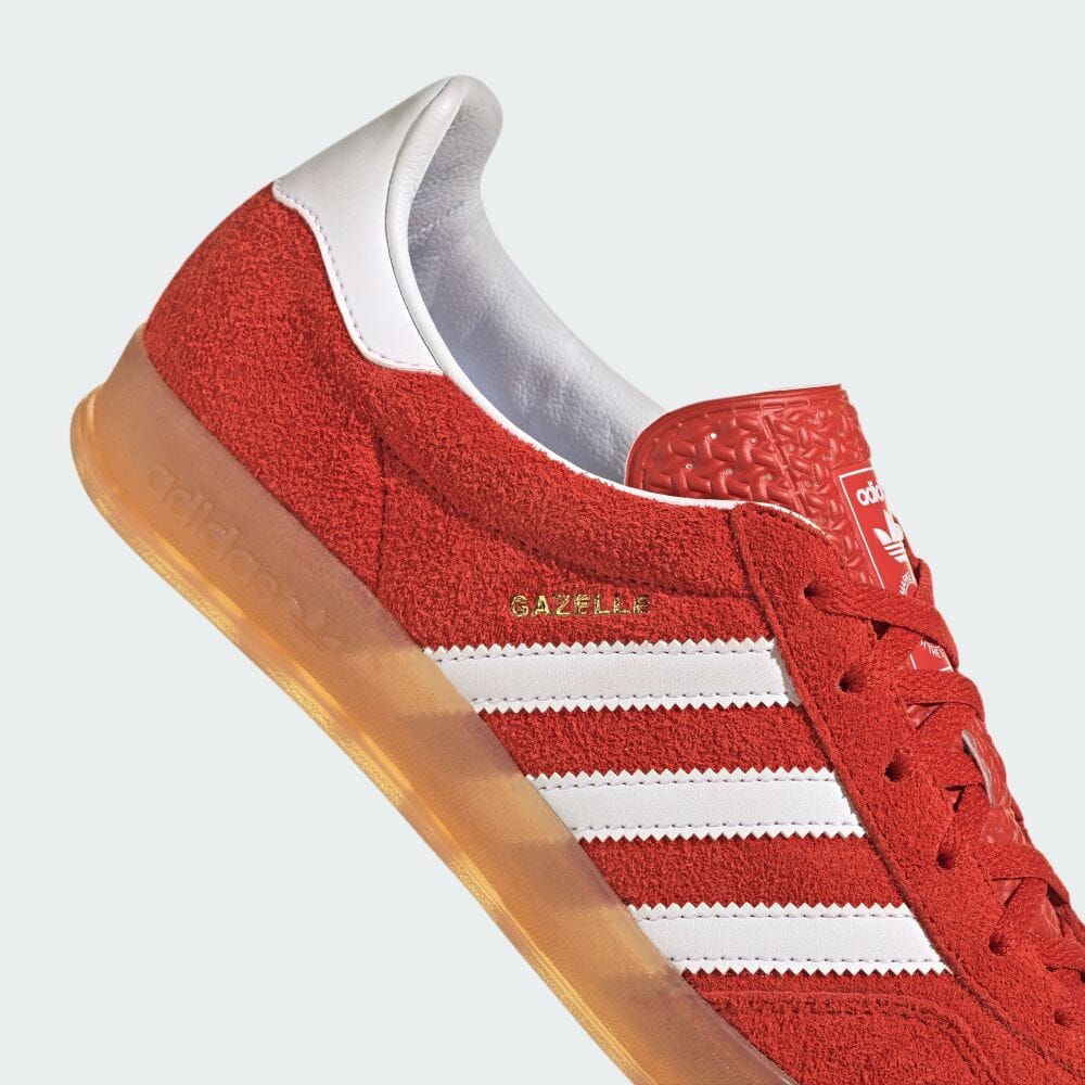 adidas Returnable Gazelle Indoor Originals Shoes Sneakers Orange Low Cut New