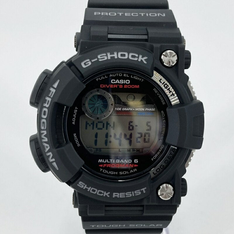 CASIO G SHOCK Watch Frogman Digital Radio Black GWF 1000 1JF Used