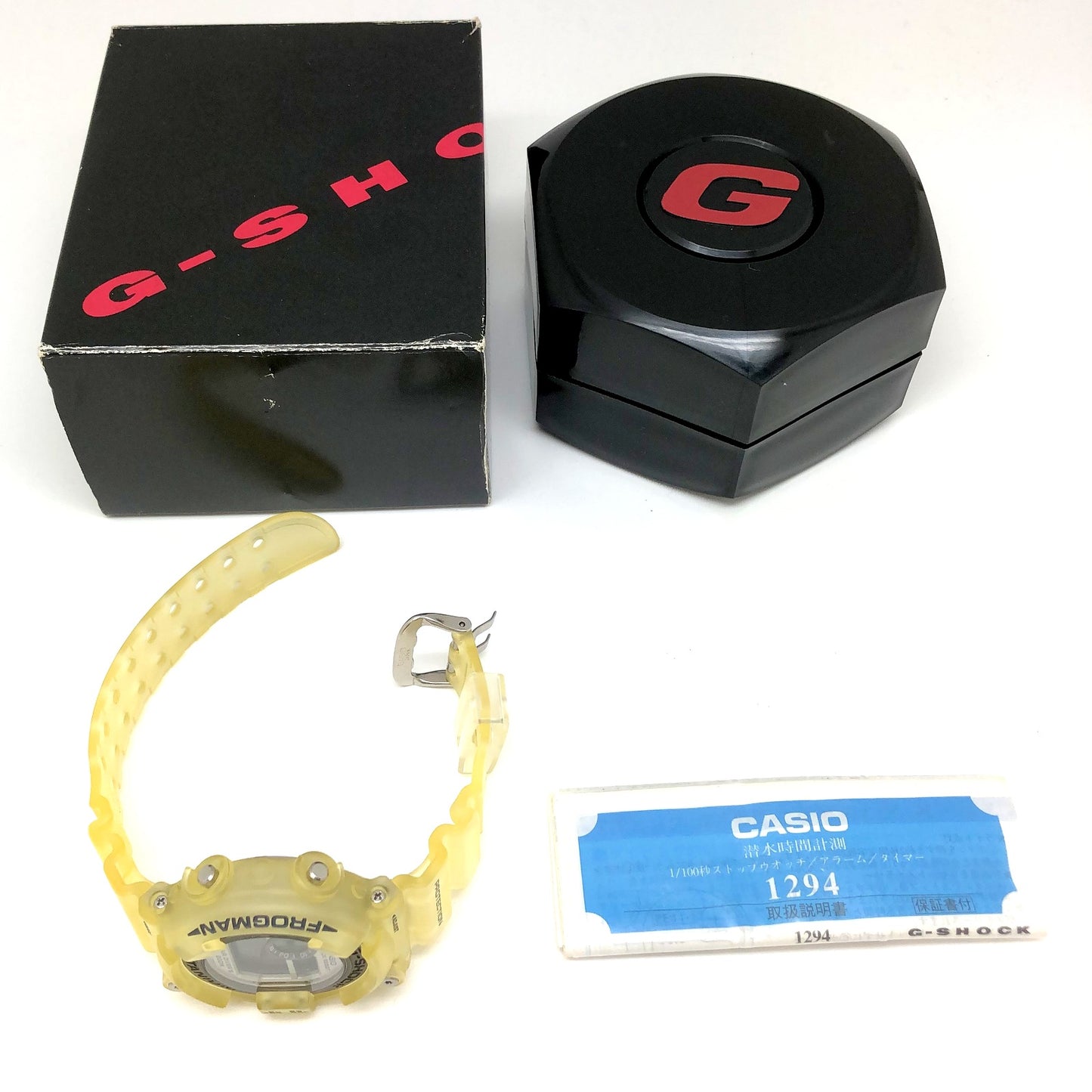 Casio Watch G-Shock Frogman White Skeleton Quartz DW-8200WC Used in Japan