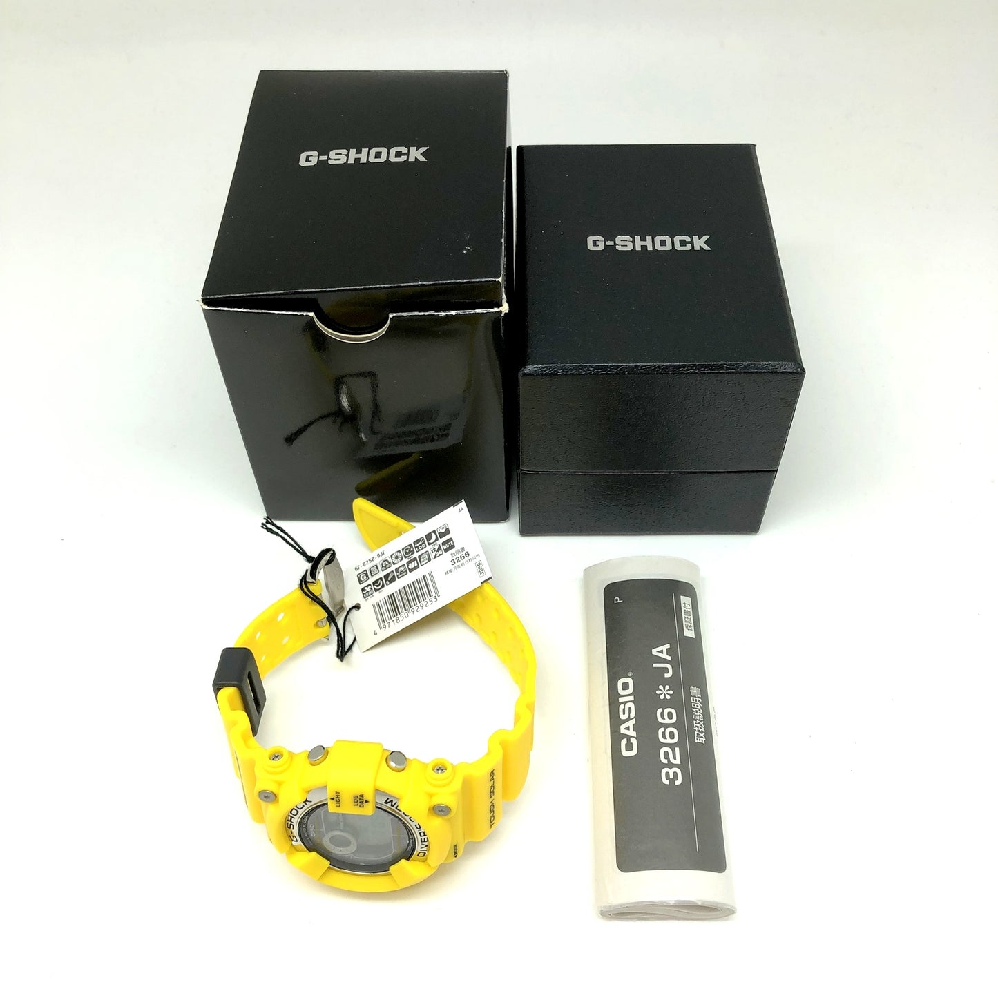 Casio Watch G-Shock Frogman Yellow Tough Solar GF-8250-9JF Used in Japan