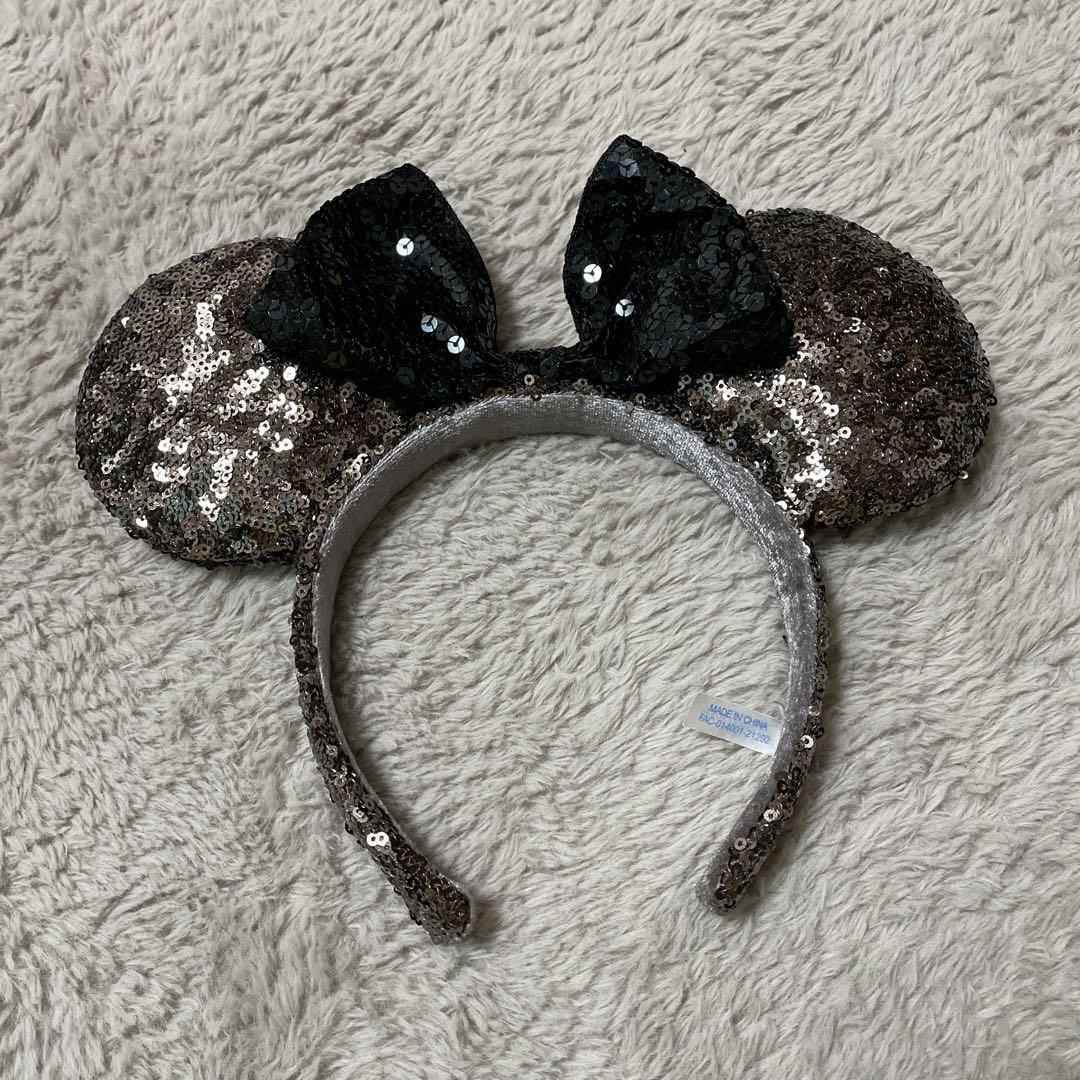 Rare Disney official sequin headbands Green Pink Gold Brown set of 4 Used Japan