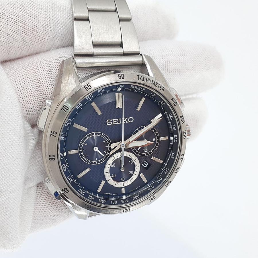 Seiko Watch BRIGHTZ SAGA193(8B92-0AB0) Solar radio men's Used in Japan
