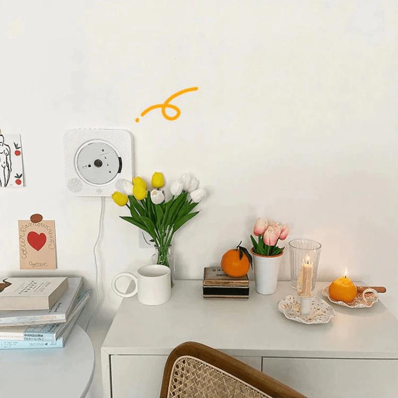 New type CD player wall-mounted multi-purpose tabletop & wall-mounted Bluetooth
