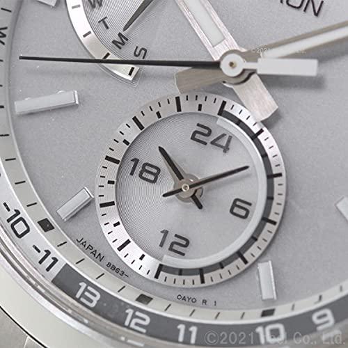 New Astron Seiko Watch Solar Radio Line SBXY009 Men's Silver From Japan