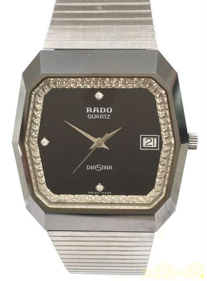 Rado Watch Diastar Quartz SS 113.0182.30 Used in Japan