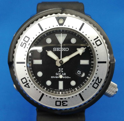 Seiko Watch Prospex Diver Scuba SS Solar V147-0BG0  Used in Japan