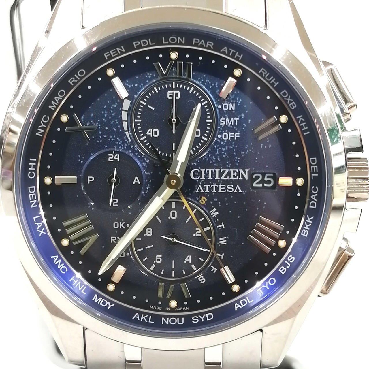 Citizen Watch Eco Drive Solar Radio Wave H800-A1CDW01 Used in Japan